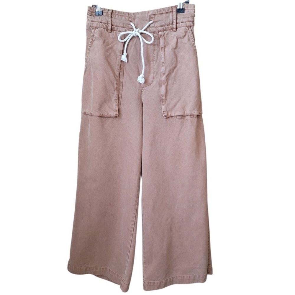 YFB light pink wide leg soft denim pant